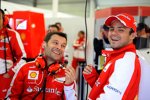 Giuliano Salvi und Felipe Massa (Ferrari)
