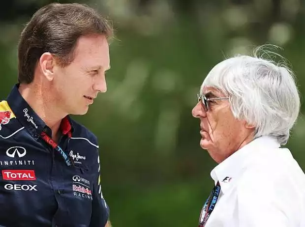Christian Horner, Bernie Ecclestone Titel-Bild zur News: Christian Horner, Bernie Ecclestone