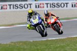 Valentino Rossi vor Daniel Pedrosa 