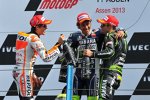 Marc Marquez, Valentino Rossi und Cal Crutchlow 