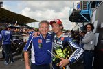 Jeremy Burgess und Valentino Rossi (Yamaha) 