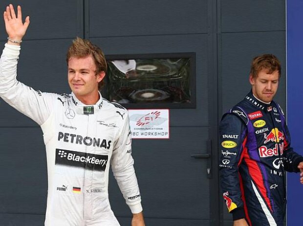 Nico Rosberg, Sebastian Vettel Nico Rosberg, Sebastian Vettel