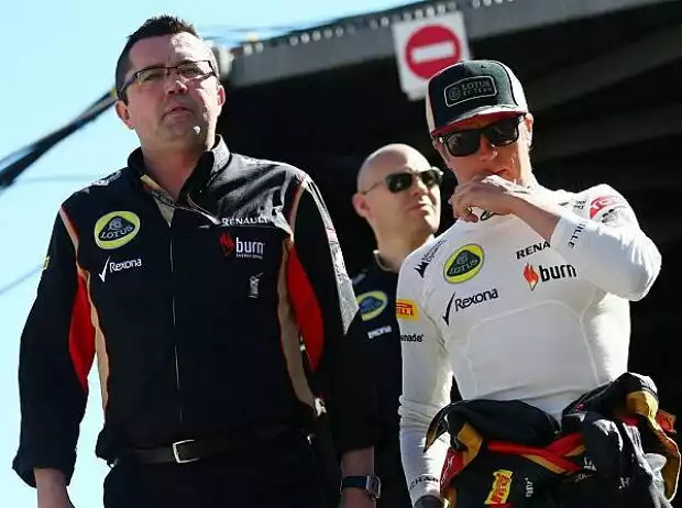 Titel-Bild zur News: Eric Boullier, Kimi Räikkönen