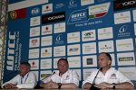 WTCC-Promoter Marcello Lotti, Citroen-Sportchef Yves Matton und und Citroen-Technikchef Xavier Mestelan Pinon