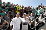 Lewis Hamilton und Nico Rosberg (Mercedes) 