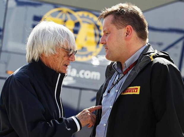 Bernie Ecclestone und Paul Hembery Bernie Ecclestone und Paul Hembery
