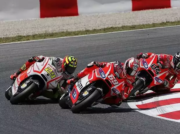 Andrea Iannone, Nicky Hayden, Andrea Dovizioso Titel-Bild zur News: Andrea Iannone, Nicky Hayden, Andrea Dovizioso