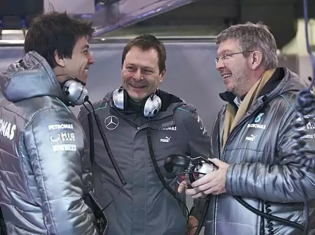 Toto Wolff Aldo Costa Ross Brawn Titel-Bild zur News: Toto Wolff Aldo Costa Ross Brawn