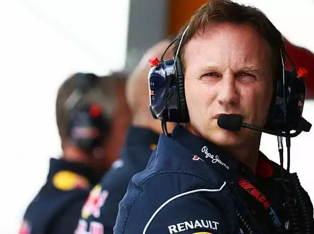 Christian Horner, Boxenmauer Titel-Bild zur News: Christian Horner, Boxenmauer