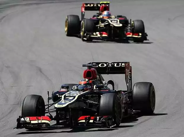 Romain Grosjean, Kimi Räikkönen Titel-Bild zur News: Romain Grosjean, Kimi Räikkönen