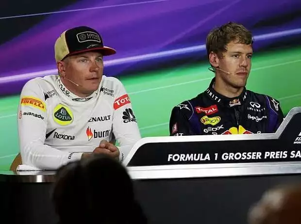 Sebastian Vettel, Romain Grosjean, Kimi Räikkönen Titel-Bild zur News: Sebastian Vettel, Romain Grosjean, Kimi Räikkönen