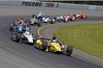 Graham Rahal (Rahal), Ed Carpenter (Carpenter), Alex Tagliani (Hertha)