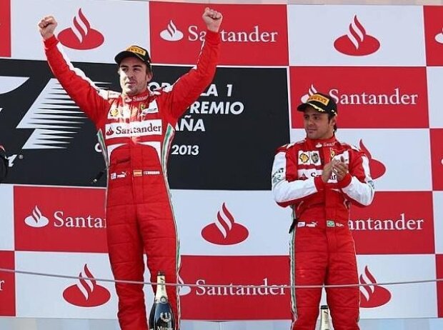 Titel-Bild zur News: Fernando Alonso, Kimi Räikkönen, Felipe Massa, Stefano Domenicali