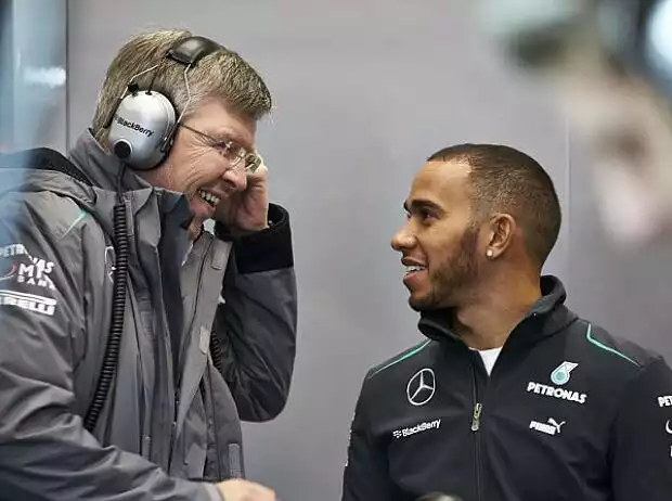 Lewis Hamilton, Ross Brawn (Teamchef) Titel-Bild zur News: Lewis Hamilton, Ross Brawn (Teamchef)
