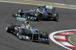 Nico Rosberg und Lewis Hamilton (beide Mercedes)