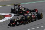 Kimi Räikkönen und Romain Grosjean (beide Lotus) 