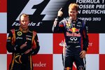 Sebastian Vettel (Red Bull) und Kimi Räikkönen (Lotus) 