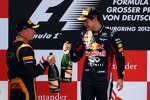 Sebastian Vettel (Red Bull) und Kimi Räikkönen (Lotus) 