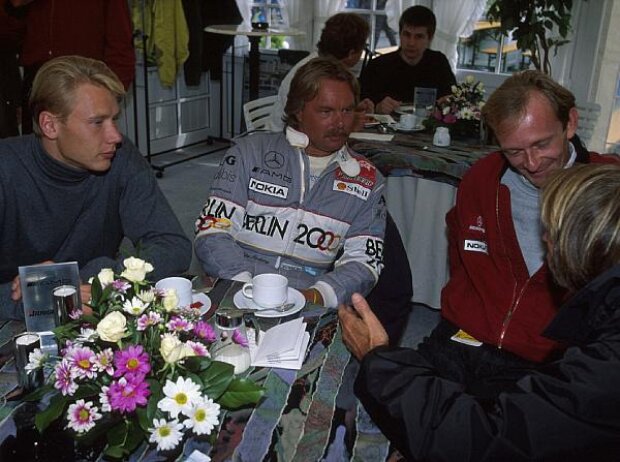 Mika Häkkinen, Keke Rosberg, Jacques Laffite Mika Häkkinen, Keke Rosberg, Jacques Laffite