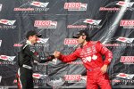 Sebastien Bourdais und Dario Franchitti: Zwei IndyCar-Schwergewichte auf dem Podium