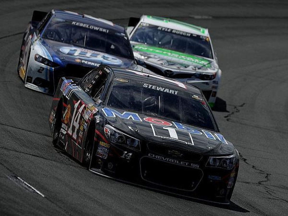 Tony Stewart, Brad Keselowski, Kyle Busch