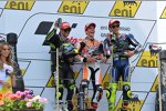 Cal Crutchlow, Marc Marquez und Valentino Rossi 