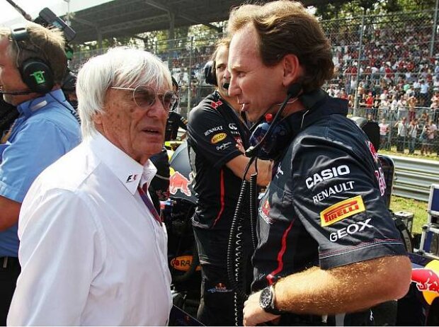 Bernie Ecclestone und Christian Horner