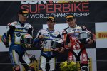 Chaz Davies, Marco Melandri und Ayrton Badovini 