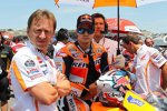 Mike Leitner und Daniel Pedrosa (Honda) 