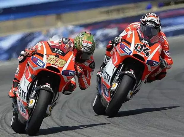 Nicky Hayden, Andrea Dovizioso Titel-Bild zur News: Nicky Hayden, Andrea Dovizioso