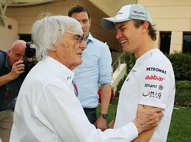 Bernie Ecclestone, Nico Rosberg Titel-Bild zur News: Bernie Ecclestone, Nico Rosberg