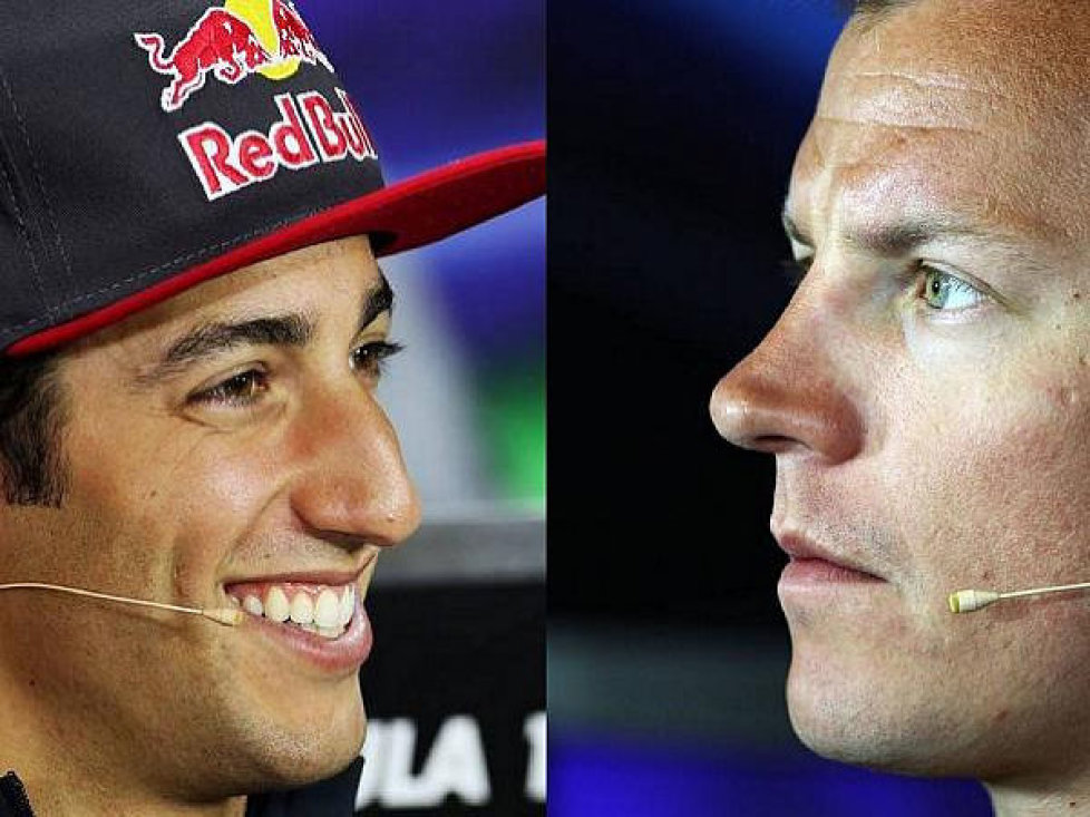 Daniel Ricciardo, Kimi Räikkönen