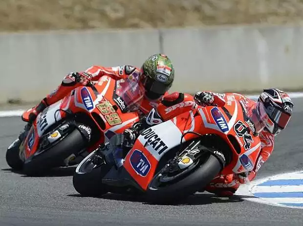 Nicky Hayden, Andrea Dovizioso Titel-Bild zur News: Nicky Hayden, Andrea Dovizioso