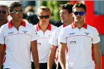 Rodolfo Gonzalez (Marussia), Max Chilton (Marussia) und Jules Bianchi (Marussia) 