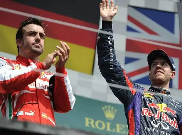 Titel-Bild zur News: Sebastian Vettel, Fernando Alonso