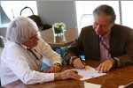 Bernie Ecclestone und Jean Todt unterzeichnen das neue Concorde Agreement