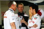 Martin Whitmarsh und Sergio Perez (McLaren) 