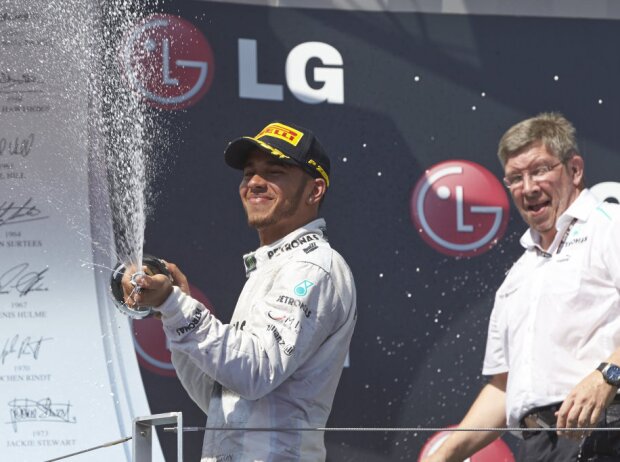 Titel-Bild zur News: Lewis Hamilton, Ross Brawn