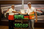 Adrian Sutil mit Force-India-Teamchef Vijay Mallya