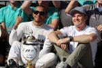 Lewis Hamilton (Mercedes) und Nico Rosberg (Mercedes) 