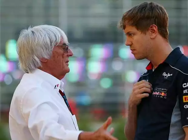 Titel-Bild zur News: Bernie Ecclestone, Sebastian Vettel