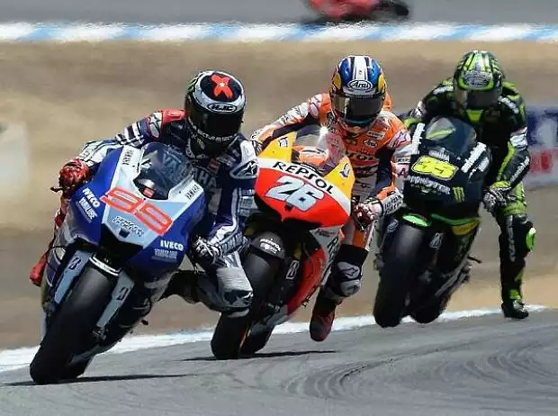 Jorge Lorenzo, Daniel Pedrosa, Cal Crutchlow Titel-Bild zur News: Jorge Lorenzo, Daniel Pedrosa, Cal Crutchlow