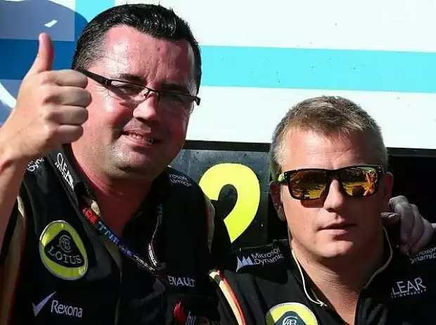 Titel-Bild zur News: Eric Boullier, Kimi Räikkönen