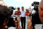 Mattias Ekström (Abt-Audi-Sportsline), Dieter Gass und Mike Rockenfeller (Phoenix-Audi) 