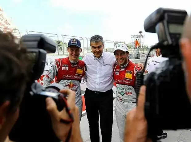 Mattias Ekström, Dieter Gass, Mike Rockenfeller Titel-Bild zur News: Mattias Ekström, Dieter Gass, Mike Rockenfeller
