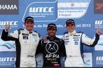 Michel Nykjaer (Nika-Chevrolet), Jose-Maria Lopez (Wiechers-BMW) und James Nash (Bamboo-Chevrolet) 