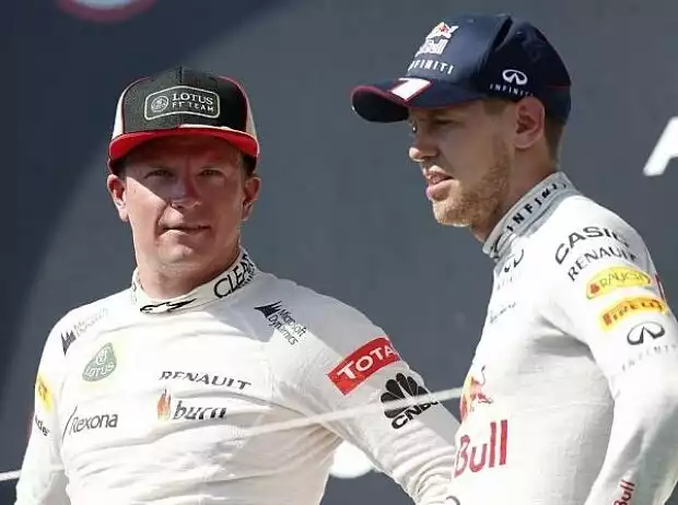 Titel-Bild zur News: Kimi Räikkönen, Sebastian Vettel