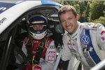 Mattias Ekström und Sebastien Ogier tauschen die Autos