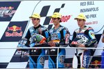 Alex Marquez, Alex Rins und Maverick Vinales 