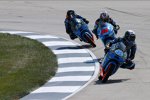 Alex Rins vor Maverick Vinales und Alex Marquez 